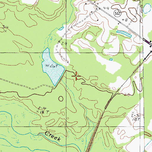 Topographic Map of Ervins Pond, SC