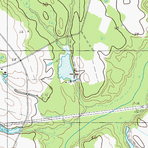 Topographic Map of South Carolina Noname 45004 D-3094 Dam, SC