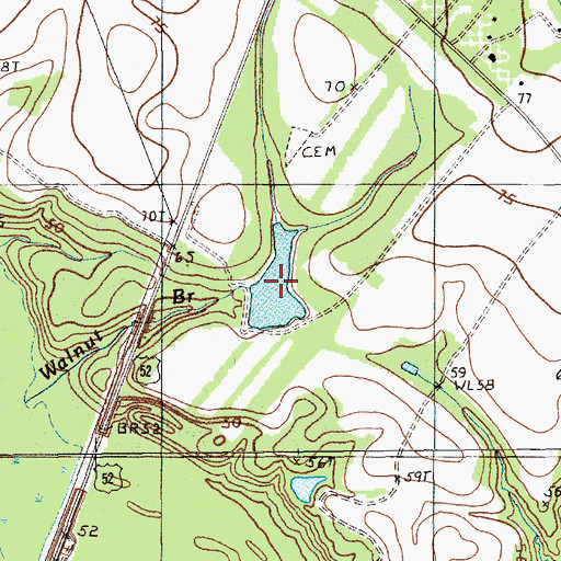 Topographic Map of Longlands House Pond, SC