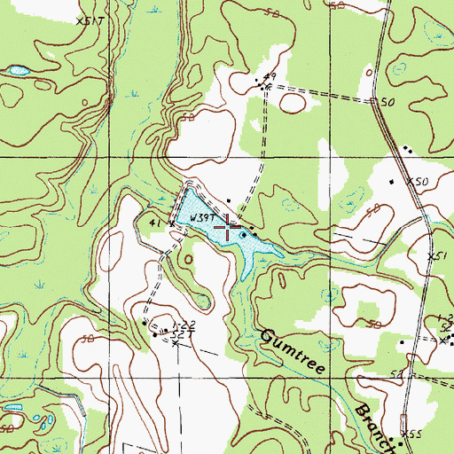 Topographic Map of Sheppard Pond, SC