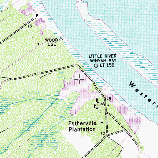Topographic Map of South Carolina Noname 22016 D-3585 Dam, SC