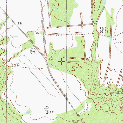 Topographic Map of South Carolina Noname 27003 D-2584 Dam, SC
