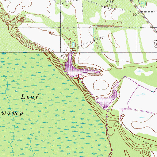 Topographic Map of South Carolina Noname 27005 D-2588 Dam, SC