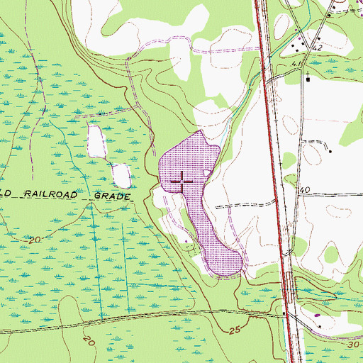Topographic Map of South Carolina Noname 27009 D-2590 Dam, SC