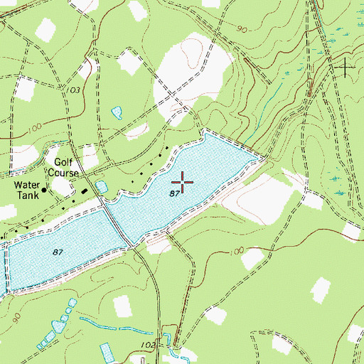 Topographic Map of Railroad Pond, SC