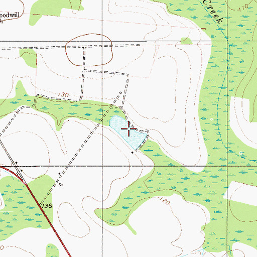 Topographic Map of Arnes Pond, SC