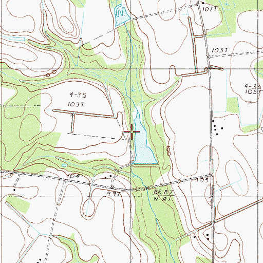 Topographic Map of South Carolina Noname 25011 D-2604 Dam, SC