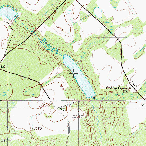 Topographic Map of South Carolina Noname 25018 D-2596 Dam, SC