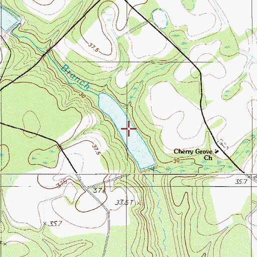 Topographic Map of Jenny Pond, SC