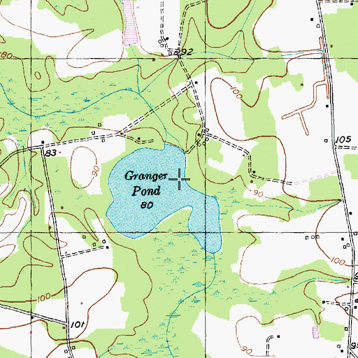 Topographic Map of South Carolina Noname 26001 D-3608 Dam, SC