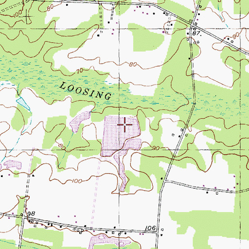 Topographic Map of South Carolina Noname 26003 D-3617 Dam, SC