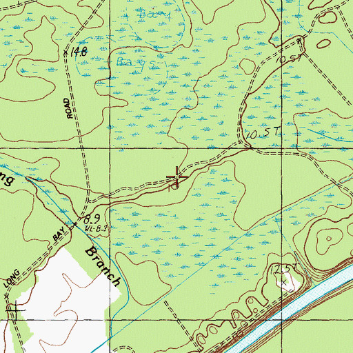 Topographic Map of South Carolina Noname 26025 D-3632 Dam, SC