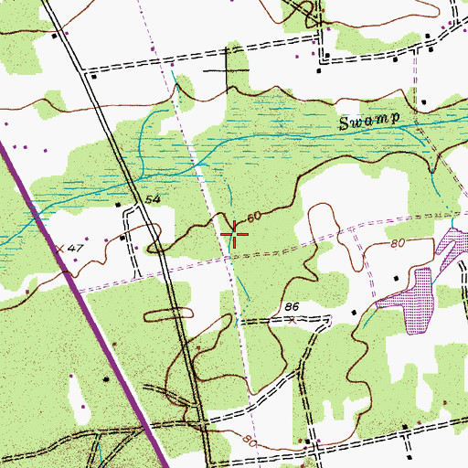Topographic Map of South Carolina Noname I6039 Dam, SC