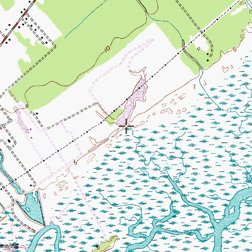 Topographic Map of South Carolina Noname 10034 D-3045 Dam, SC