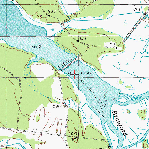 Topographic Map of South Carolina Noname 07003 D-2931 Dam, SC