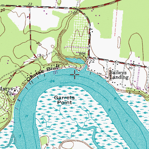 Topographic Map of South Carolina Noname 07004 D-2932 Dam, SC