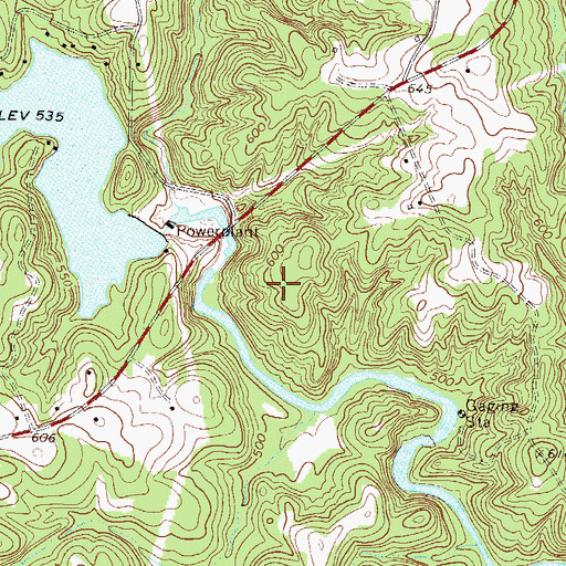 Topographic Map of Boyds Mill Dam, SC