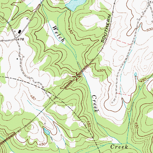 Topographic Map of Waldrops Pond D-1474 Dam, SC
