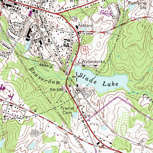 Topographic Map of South Carolina Noname 19001 D-0910 Dam, SC