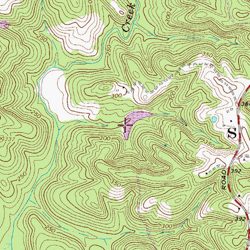 Topographic Map of Wall Pond Dam D-1691, SC