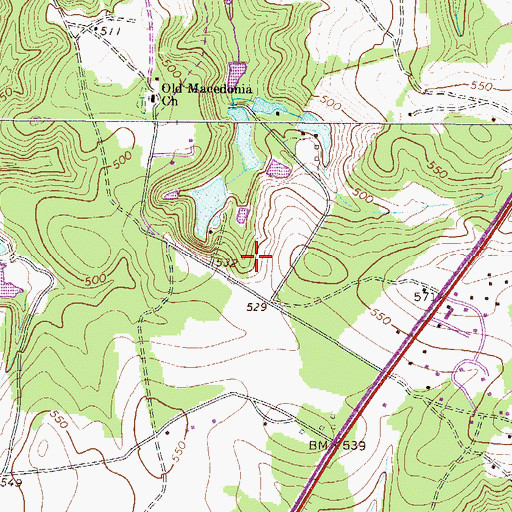 Topographic Map of South Carolina Noname 19040 D-0901 Dam, SC