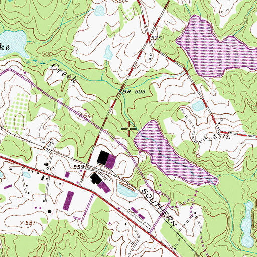 Topographic Map of South Carolina Noname 01108 D-0892 Dam, SC