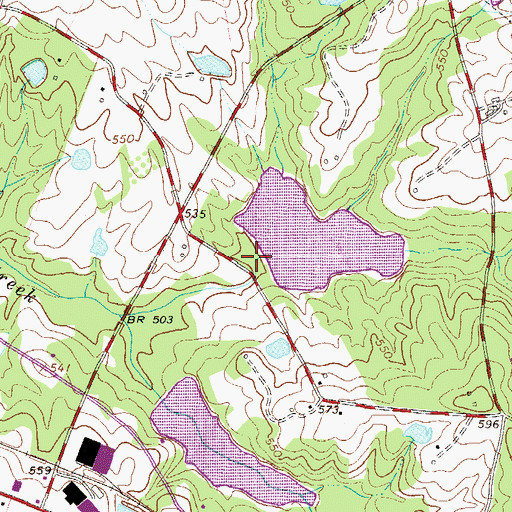 Topographic Map of South Carolina Noname 01109 D-0891 Dam, SC