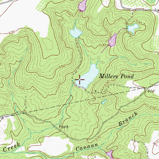 Topographic Map of South Carolina Noname 19008 D-0893 Dam, SC