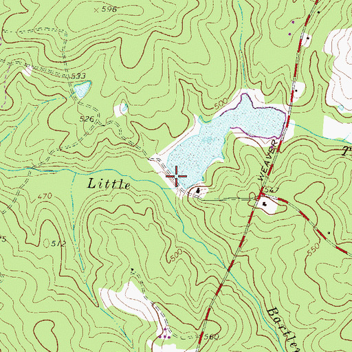 Topographic Map of South Carolina Noname 19027 D-0912 Dam, SC