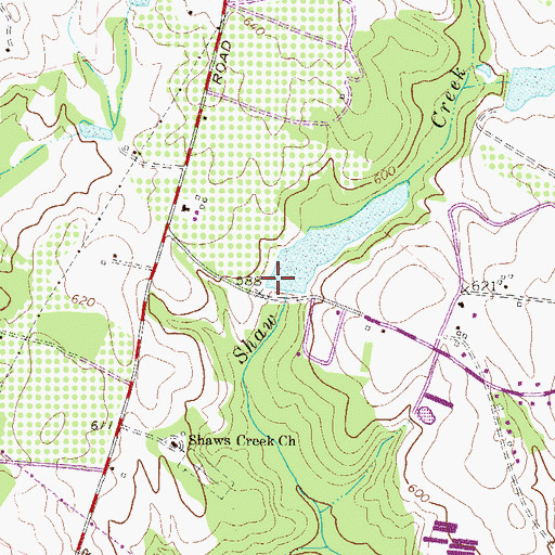 Topographic Map of South Carolina Noname 19025 D-0908 Dam, SC
