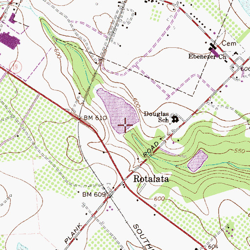 Topographic Map of Clark Pond Dam D-1695, SC