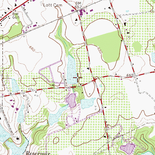 Topographic Map of South Carolina Noname 19018 D-0897 Dam, SC