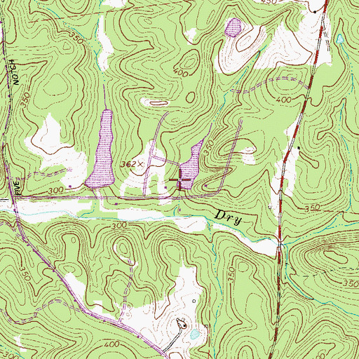 Topographic Map of South Carolina Noname 19051 D-0903 Dam, SC