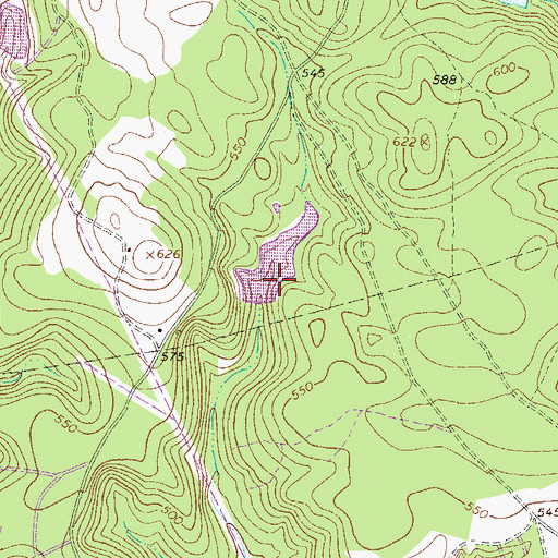 Topographic Map of Garner Pond Dam D-1697, SC