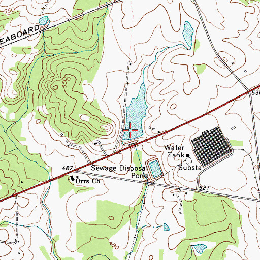 Topographic Map of Atkinson Pond D-0228 Dam, SC