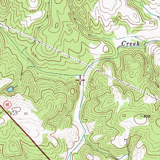 Topographic Map of Rocky Creek WCD Dam Number Nine D-0215, SC