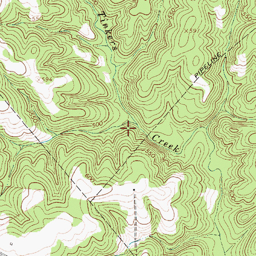 Topographic Map of Tinkers Creek WCD Dam Number 21 D-0216, SC