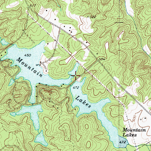 Topographic Map of South Carolina Noname 12005 D-0209 Dam, SC