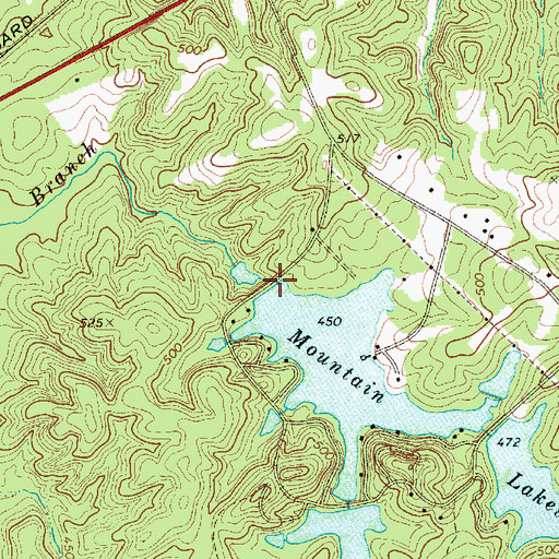 Topographic Map of South Carolina Noname 12004 D-0208 Dam, SC