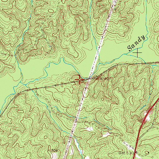 Topographic Map of Mountain Lakes - Lower Lake, SC