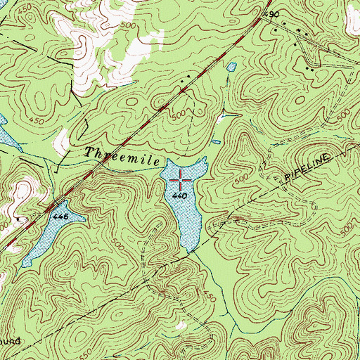 Topographic Map of South Carolina Noname 12021 D-0222 Dam, SC