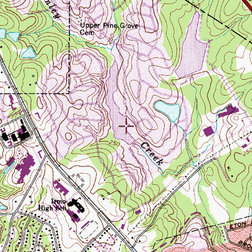 Topographic Map of Lake Quail Valley Dam D-1277, SC