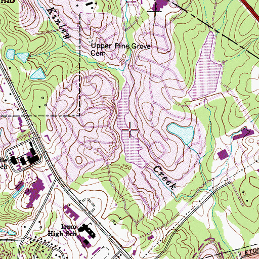 Topographic Map of Lake Quail Valley, SC