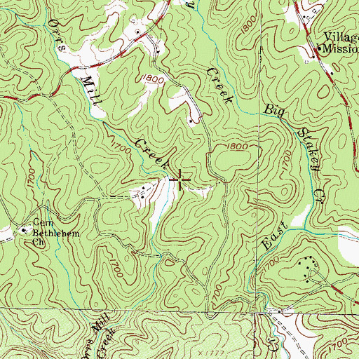 Topographic Map of Gordons Lake, SC