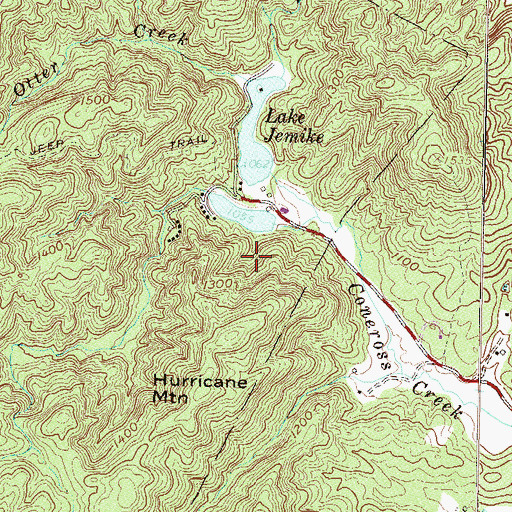Topographic Map of Lake Jemike Number Two Dam D-1649, SC