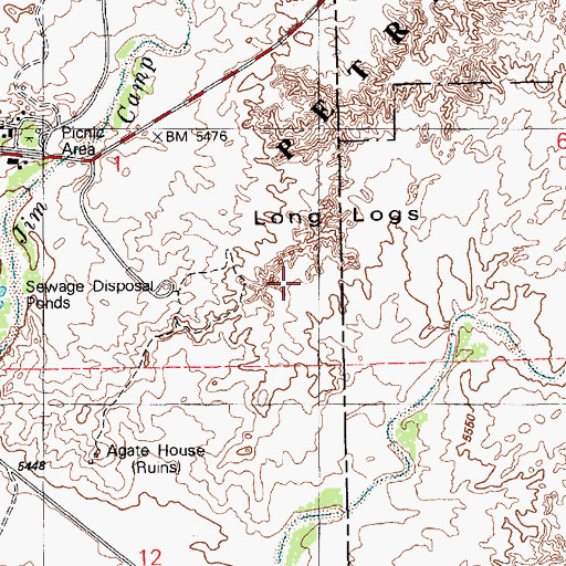 Topographic Map of Long Logs, AZ