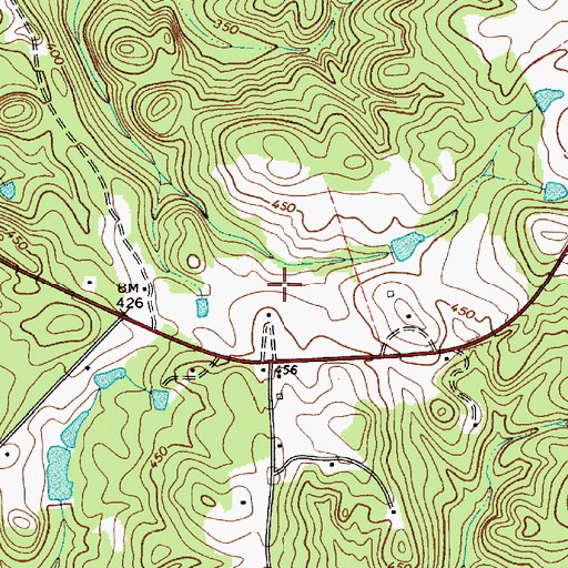 Topographic Map of South Carolina Noname 20019 D-0520 Dam, SC