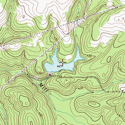 Topographic Map of Winnsboro Reservoir, SC