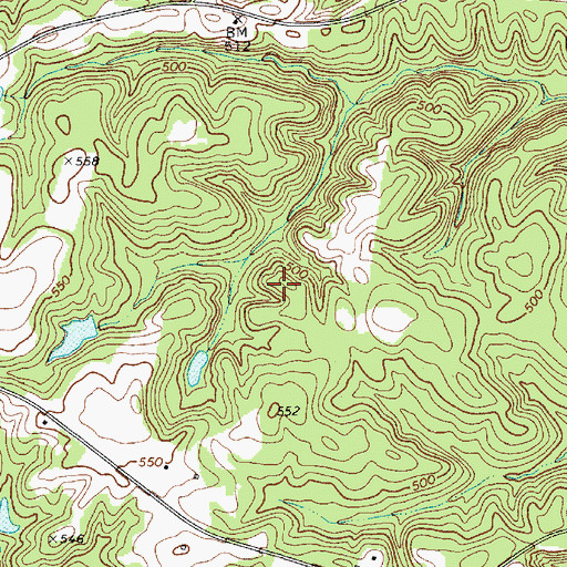 Topographic Map of White Oak Conference Center Lake, SC