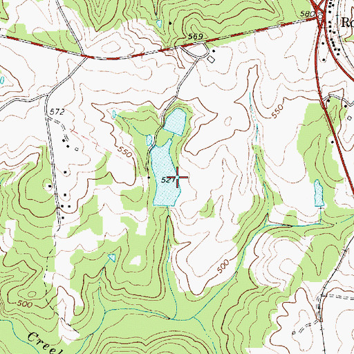 Topographic Map of South Carolina Noname 20010 D-0527 Dam, SC